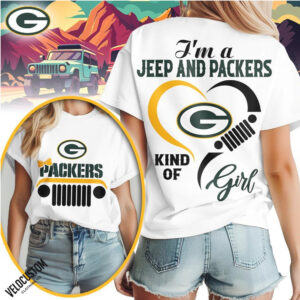 Green Bay Packers Jeep Heartbeat Kind Of Girl Shirt