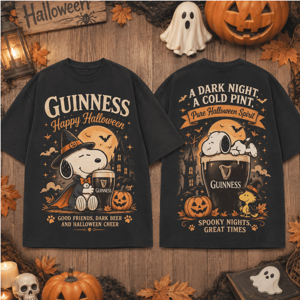 Guinness Beer Snoopy Halloween Pumpkin Witch Shirt Guinness Beer Snoopy Halloween Pumpkin Witch Shirt