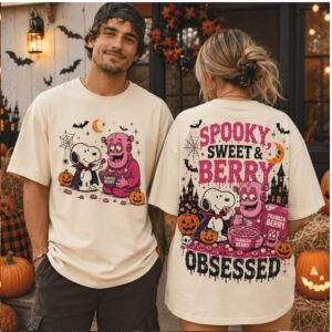 Halloween Snoopy Franken Berry Spooky Sweet And Berry Shirt