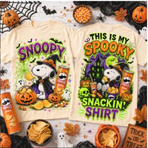 Halloween Snoopy Mr Krabs Cash Candy And Bootiful Chaos Shirt