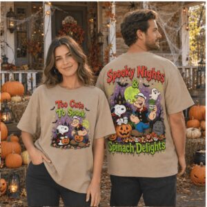 Halloween Snoopy Popeye Spooky Nights Spinach Delights Shirt