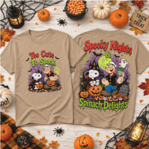 Halloween Snoopy Popeye Spooky Nights Spinach Delights Shirt
