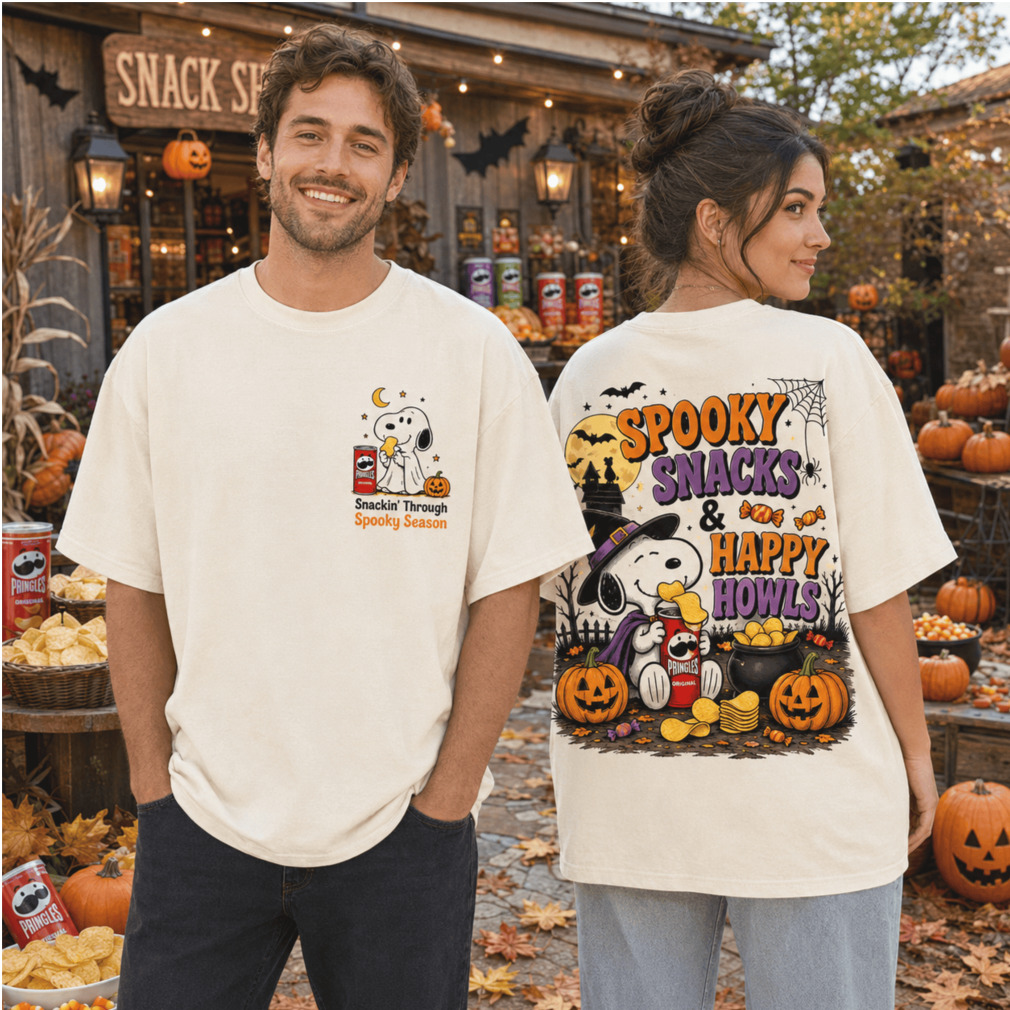 Halloween Snoopy Pringles Snacks Spooky Season Happy Howls Shirt Halloween Snoopy Pringles Snacks Spooky Season Happy Howls Shirt