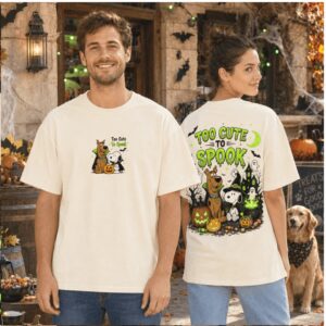 Halloween Snoopy Scooby Doo Cute Spooky Haunted House Shirt