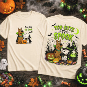 Halloween Snoopy Scooby Doo Cute Spooky Haunted House Shirt