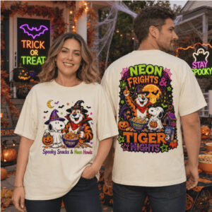 Halloween Snoopy Tony The Tiger Neon Frights Tiger Nights Shirt