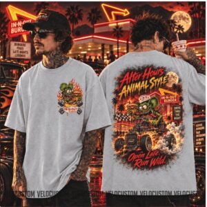 In N Out Burger After Hours Animal Style Hot Rod Shirt