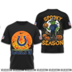 Indianapolis Colts Grinch Spooky Season Halloween Shirt