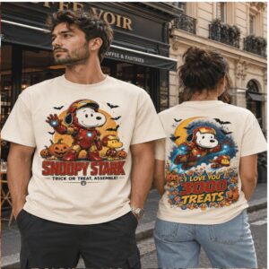 Iron Man Snoopy Stark Marvel Halloween Costume Shirt
