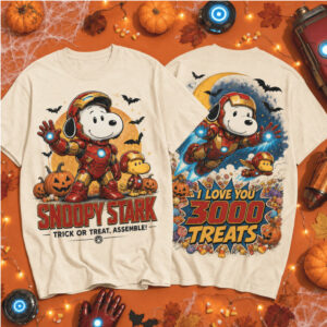 Iron Man Snoopy Stark Marvel Halloween Costume Shirt