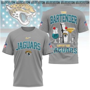 Jacksonville Jaguars Bartender Cocktail Drinks Football Shirt