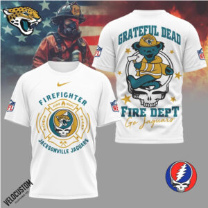 Jacksonville Jaguars Firefighter Grateful Dead Fire Dept Shirt