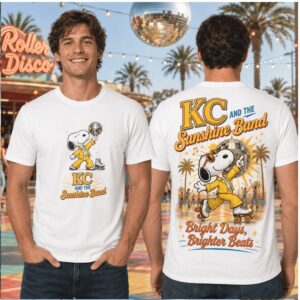 KC And The Sunshine Band Snoopy Roller Disco Shirt