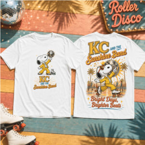 KC And The Sunshine Band Snoopy Roller Disco Shirt