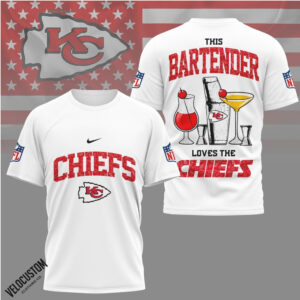 Kansas City Chiefs Bartender Cocktail Drink Fan Shirt