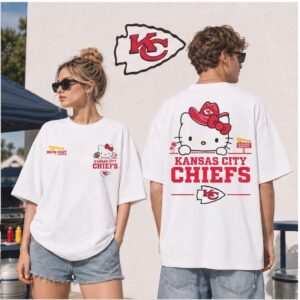 Kansas City Chiefs Hello Kitty Cowboy Hat Shirt