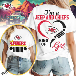 Kansas City Football Jeep Heart Kind Of Girl Shirt