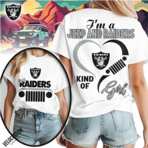 Las Vegas Football Jeep Heart Kind Of Girl Shirt