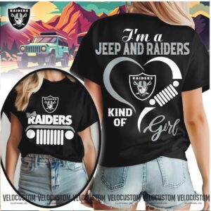 Las Vegas Football Jeep Heart Kind Of Girl Shirt
