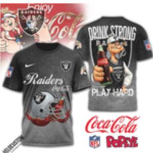 Las Vegas Raiders Popeye Coca Cola Drink Strong Shirt