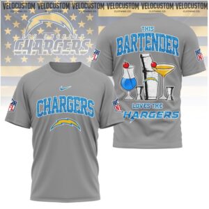 Los Angeles Chargers Bartender Cocktail Drinks Football Shirt