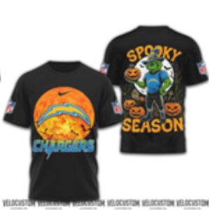 Los Angeles Chargers Grinch Pumpkin Spooky Season Shirt