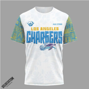 Los Angeles Chargers Maui Strong Hawaii Turtle Polynesian Football Shirt