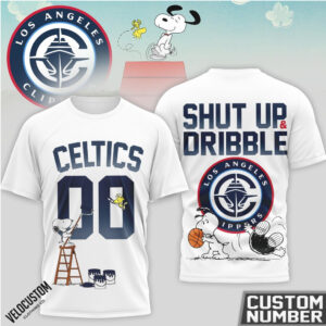 Los Angeles Clippers Snoopy Basketball Custom Number Shirt