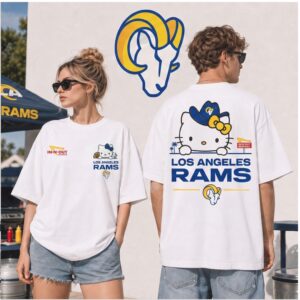 Los Angeles Rams Cute Cat Cowboy Hat Football Shirt