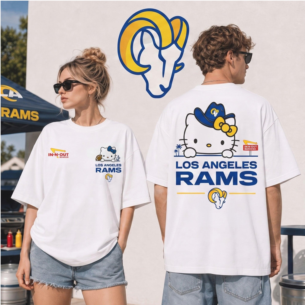 Los Angeles Rams Cute Cat Cowboy Hat Football Shirt Los Angeles Rams Cute Cat Cowboy Hat Football Shirt