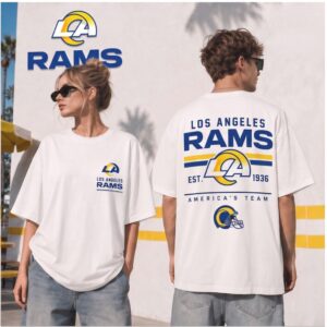Los Angeles Rams Football Retro Mascot Est 1936 Shirt