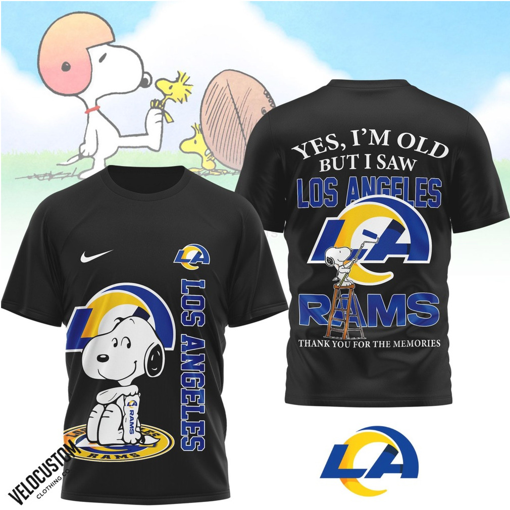 Los Angeles Rams Snoopy Yes I Am Old But I Saw Los Angeles Shirt Los Angeles Rams Snoopy Yes I Am Old But I Saw Los Angeles Shirt