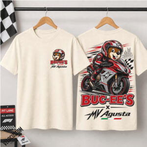 MV Agusta Motorcycle Beaver Mascot Racing Sport Shirt