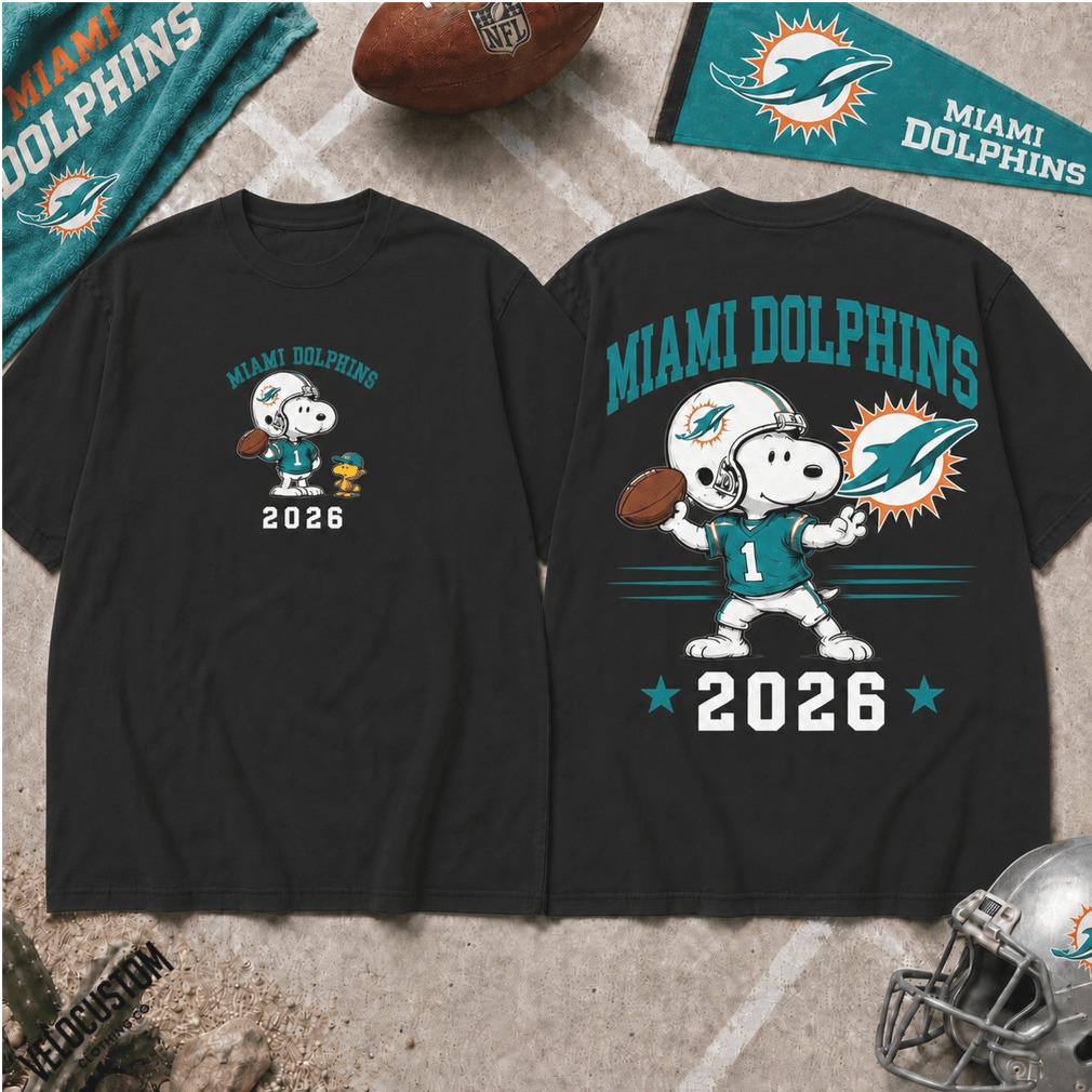 Miami Dolphins Snoopy Football 2026 Shirt Miami Dolphins Snoopy Football 2026 Shirt