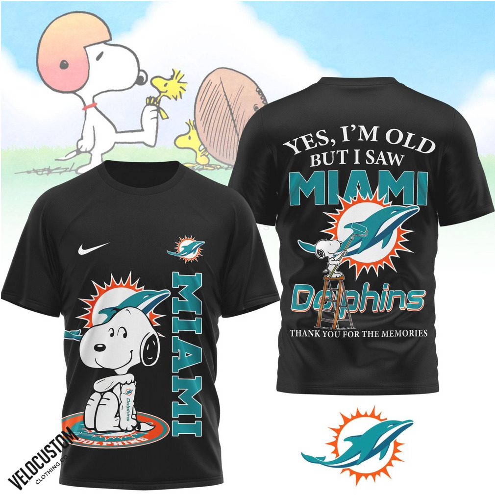 Miami Dolphins Snoopy Vintage Shirt Miami Dolphins Snoopy Vintage Shirt