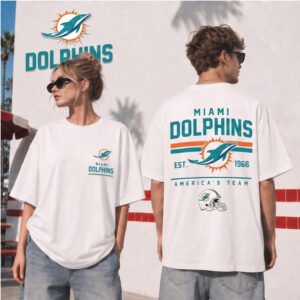 Miami Dolphins Vintage Football America Team Shirt