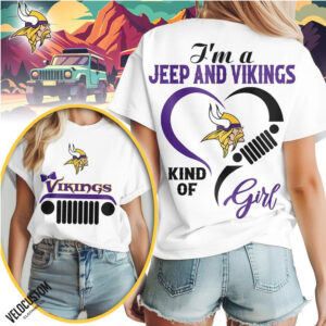 Minnesota Football Jeep Heart Kind Of Girl Shirt