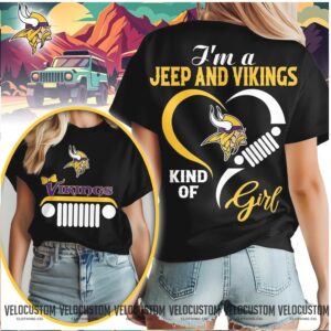 Minnesota Football Jeep Heart Kind Of Girl Shirt