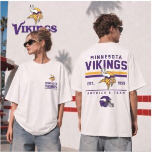 Minnesota Vikings Classic Helmet Football Shirt