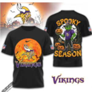 Minnesota Vikings Football Spooky Season Halloween Monster Shirt