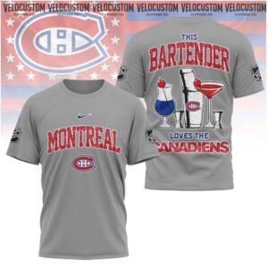 Montreal Canadiens Bartender Cocktail Drink Fan Shirt