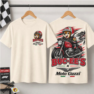 Moto Guzzi Motorcycle Beaver Mascot Racing Classic Shirt