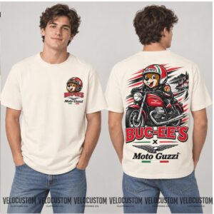 Moto Guzzi Motorcycle Beaver Mascot Racing Classic Shirt