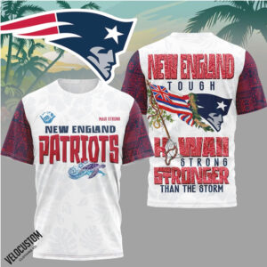 New England Patriots Hawaii Stronger Than The Storm Shirt