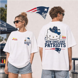 New England Patriots Hello Kitty Cowboy Hat Retro Shirt