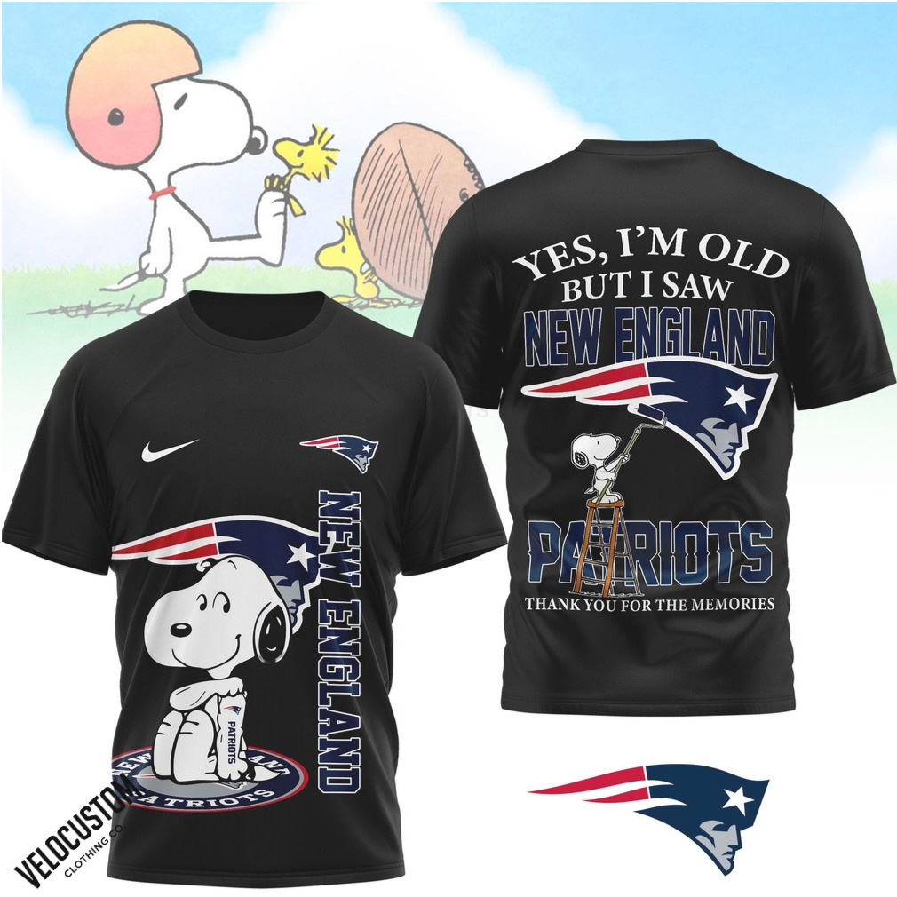 New England Patriots Snoopy Yes I Am Old But I Saw Thank You For The Memories Shirt New England Patriots Snoopy Yes I Am Old But I Saw Thank You For The Memories Shirt