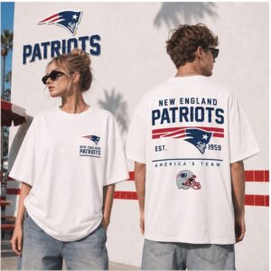New England Patriots Vintage Helmet Football Shirt