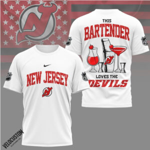 New Jersey Hockey Bartender Loves the Devils Shirt