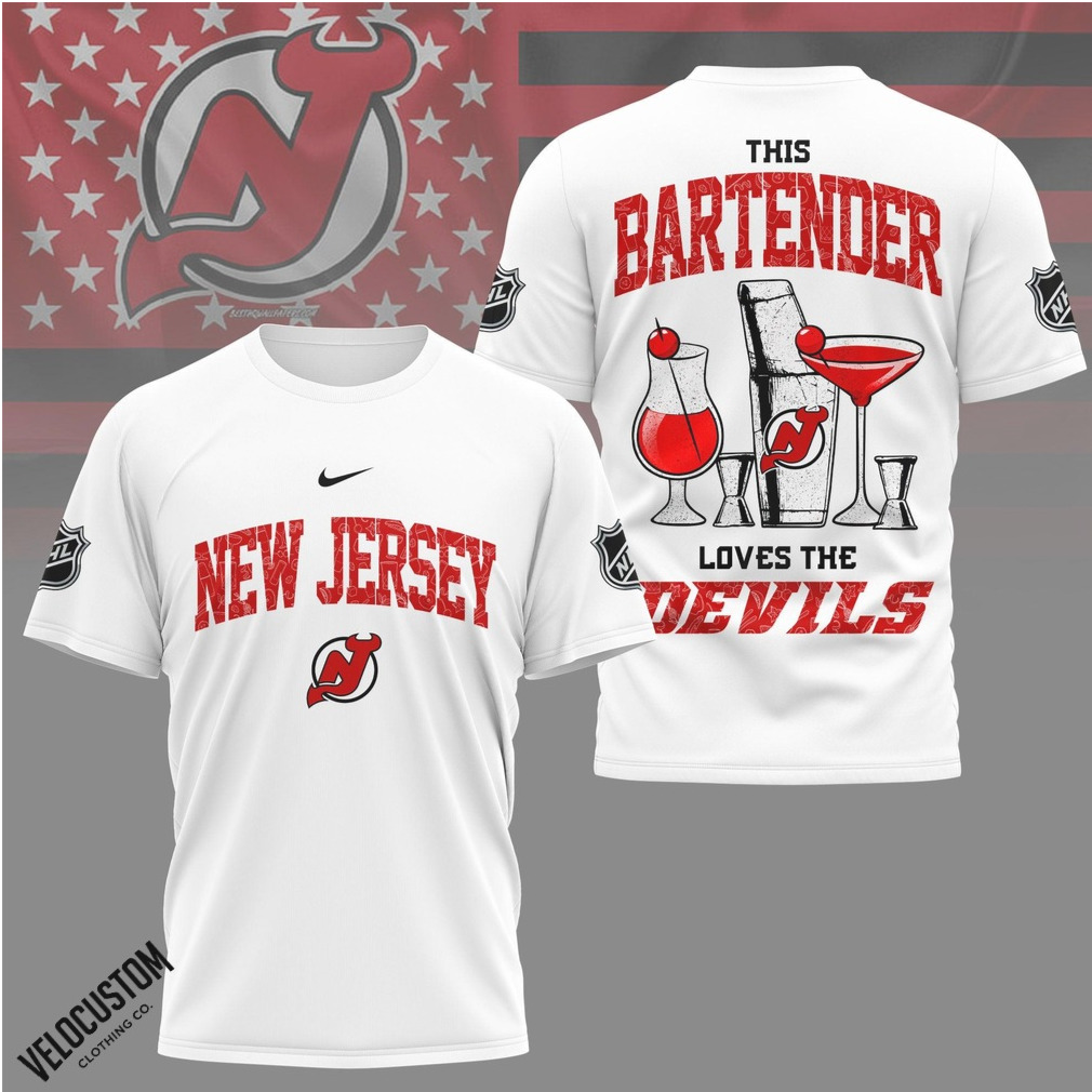 New Jersey Hockey Bartender Loves the Devils Shirt New Jersey Hockey Bartender Loves the Devils Shirt