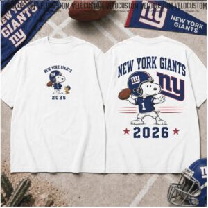 New York Giants Snoopy Football 2026 Shirt